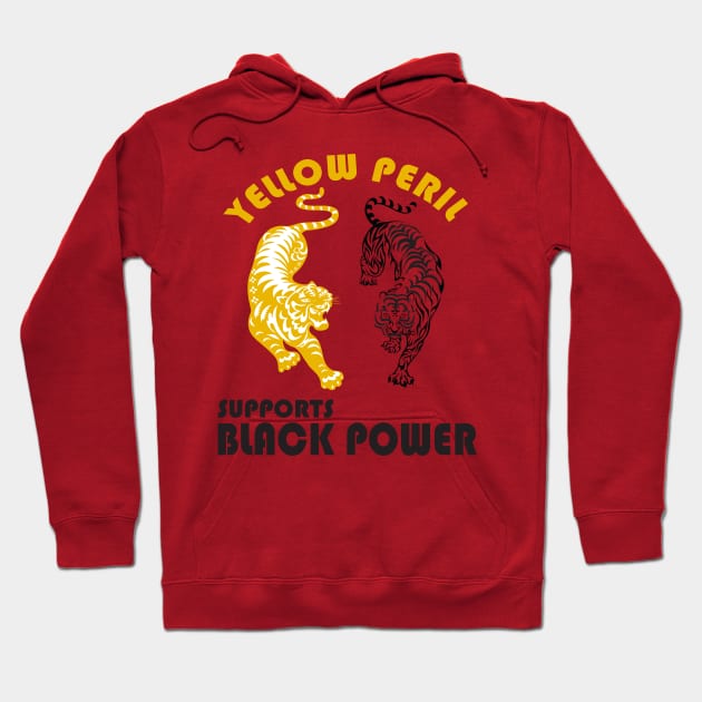 YEIIOW PERIL SUPPORTS BLACK POWER Hoodie by RedLineStore